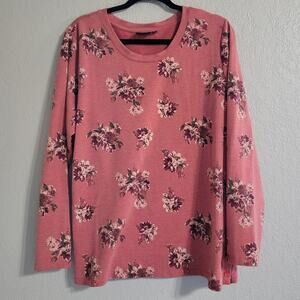 North Crest Women's XL Floral Long Sleeve Sweat Shirt